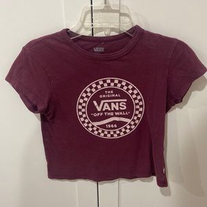 Vans small red tee